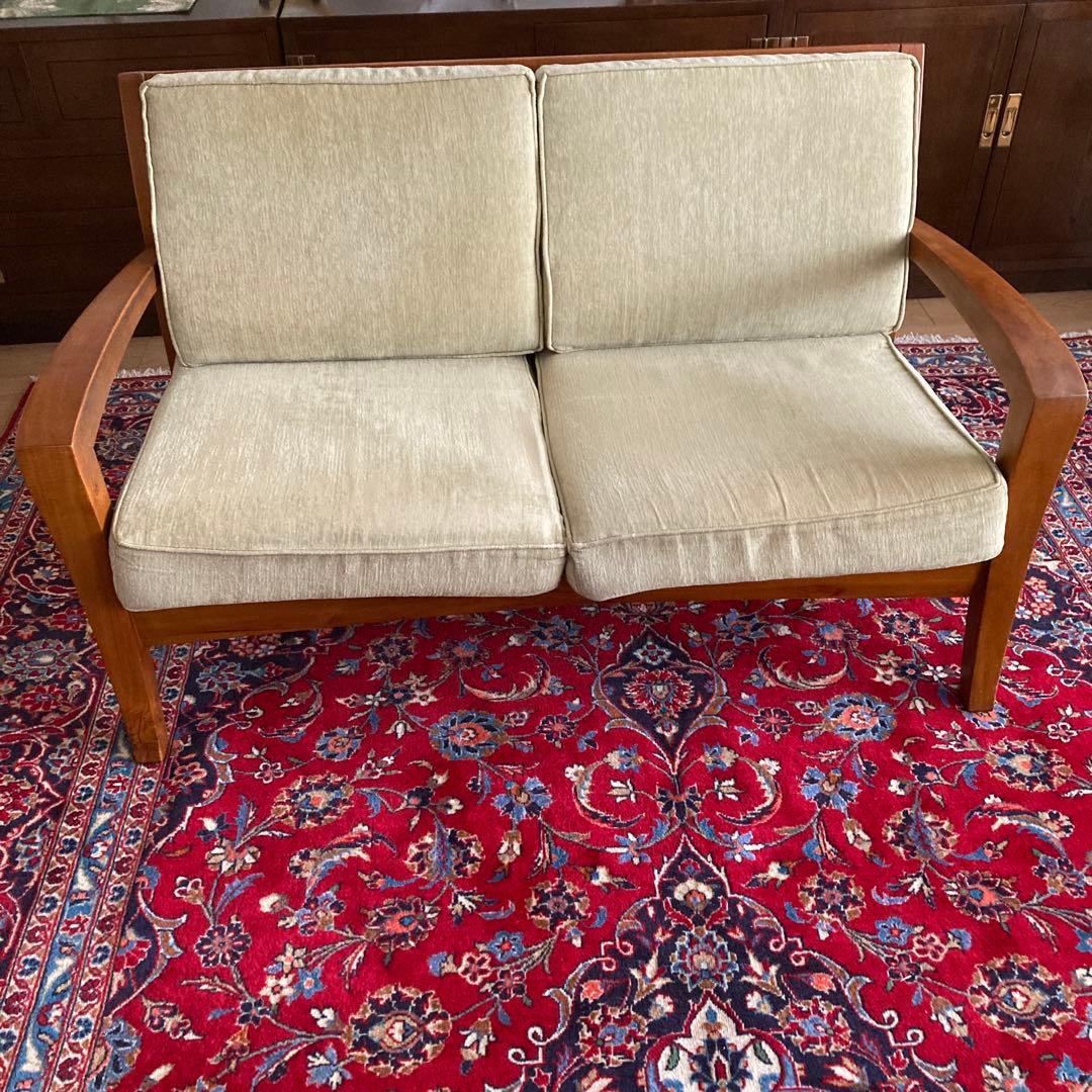 購入者様決まってます！KONISKA チーク無垢材 未使用替えカバー付き