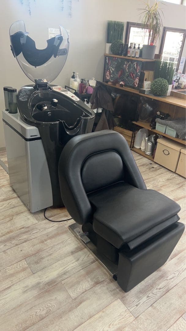 オートシャンプー　AQUA FORTE PLUS シャンプーチェア ブラック