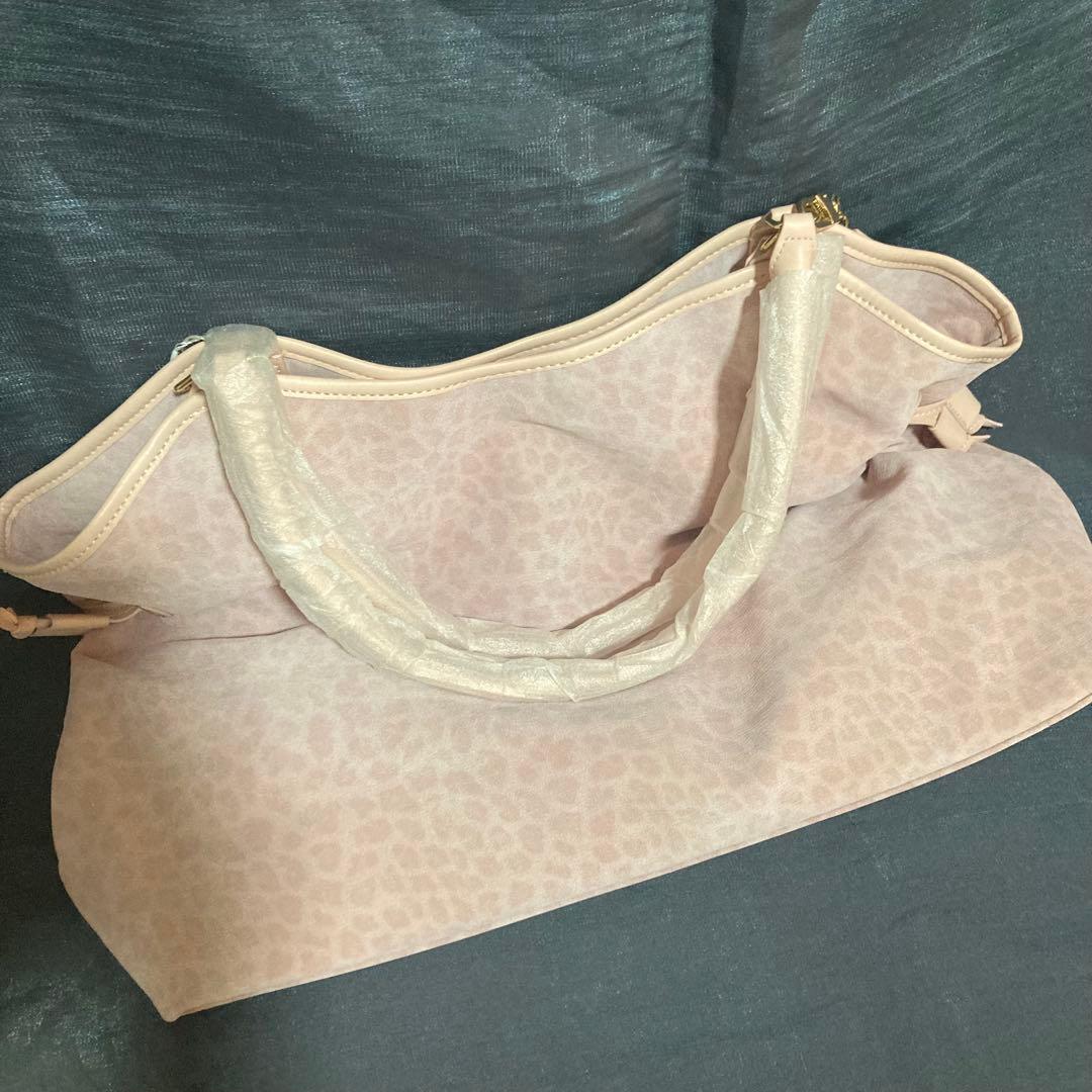 BadBlue レオパード柄 トートバッグ. ピンク - メルカリ