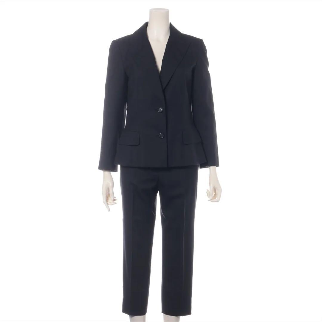 ヴィトン 08AW ウール セットアップ 36 ブラック RW082Aレディース