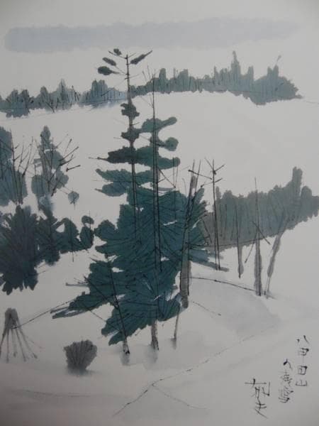 平山　郁夫、八甲田山の残雪、希少画集画、新品高級額、額装付、状態良好 高級美術複製画 平山郁夫 「燦さん・瀬戸内（輝く瀬戸内海）」 限定300