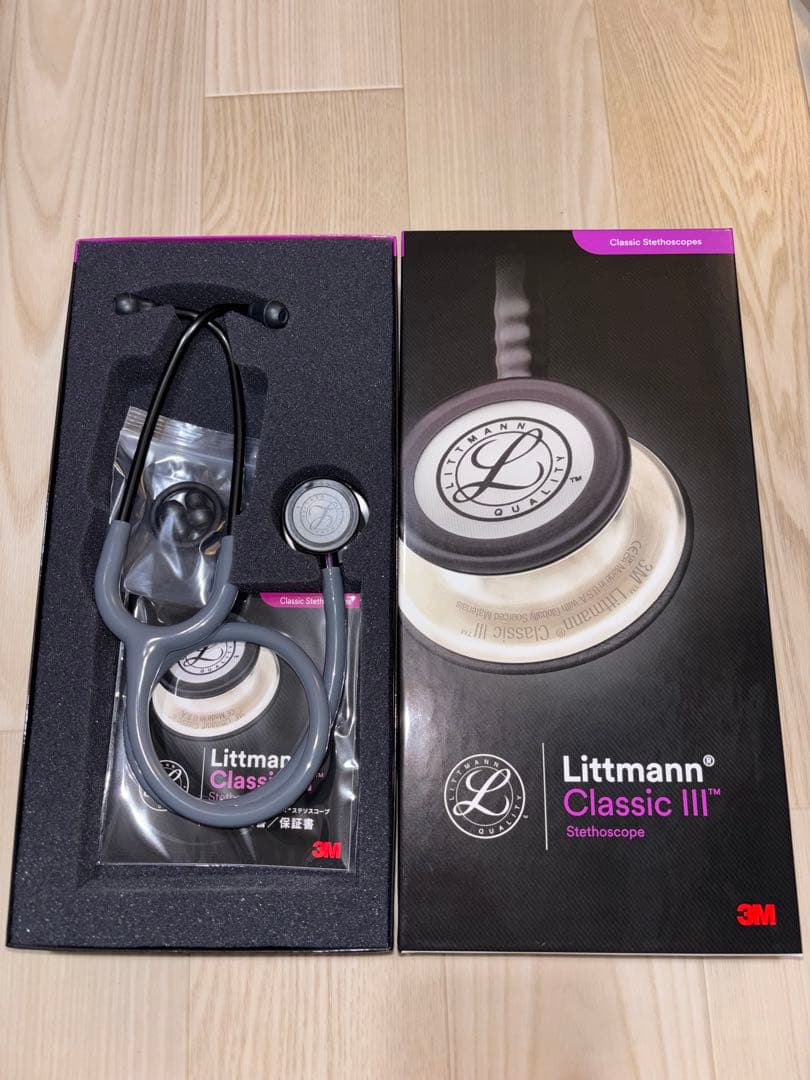 新品　Littmann Classic III 聴診器 グレー