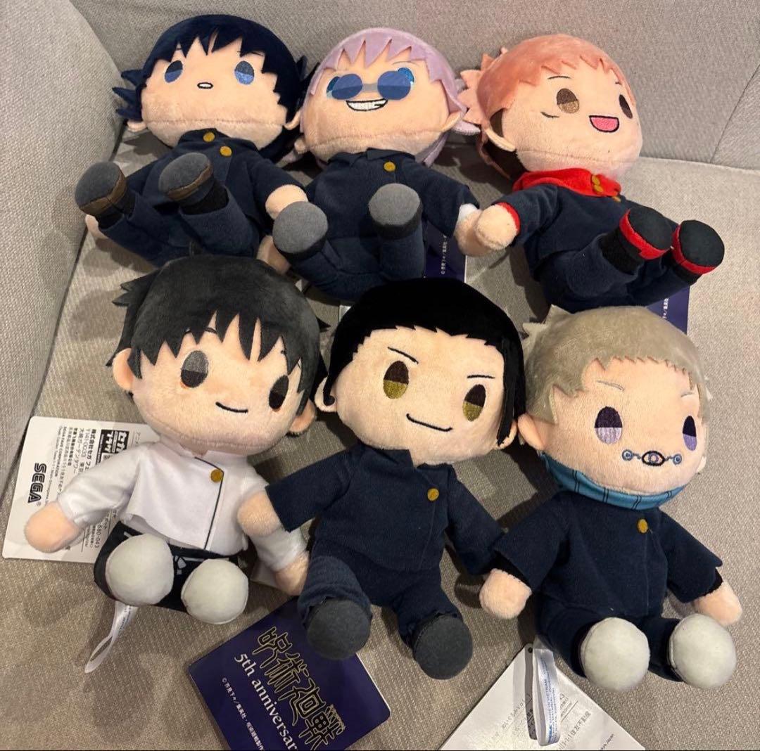 アニメ『呪術廻戦』5周年 ぬいぐるみ 6種セット - メルカリ