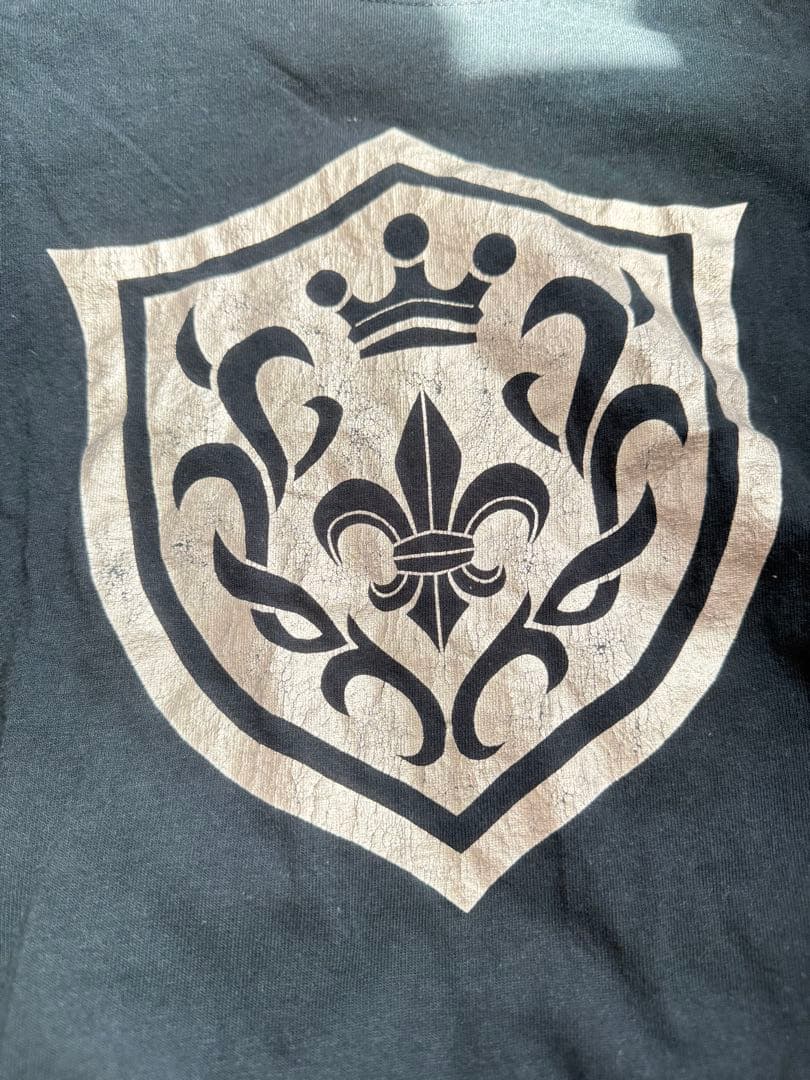 Dragon Ash_ドラゴンアッシュ_L_黒&シルバー色 百合の紋章_ 美品