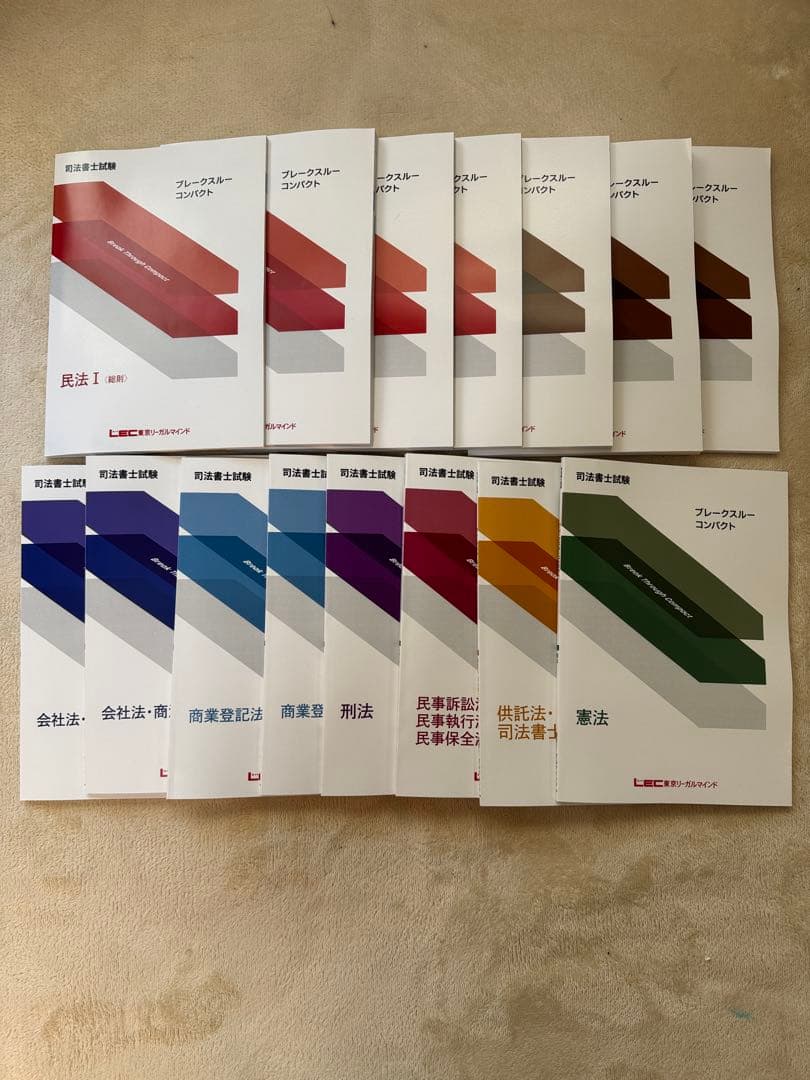 LEC 司法書士　最新2026年目標ブレークスルーコンパクト　全科目15冊セット