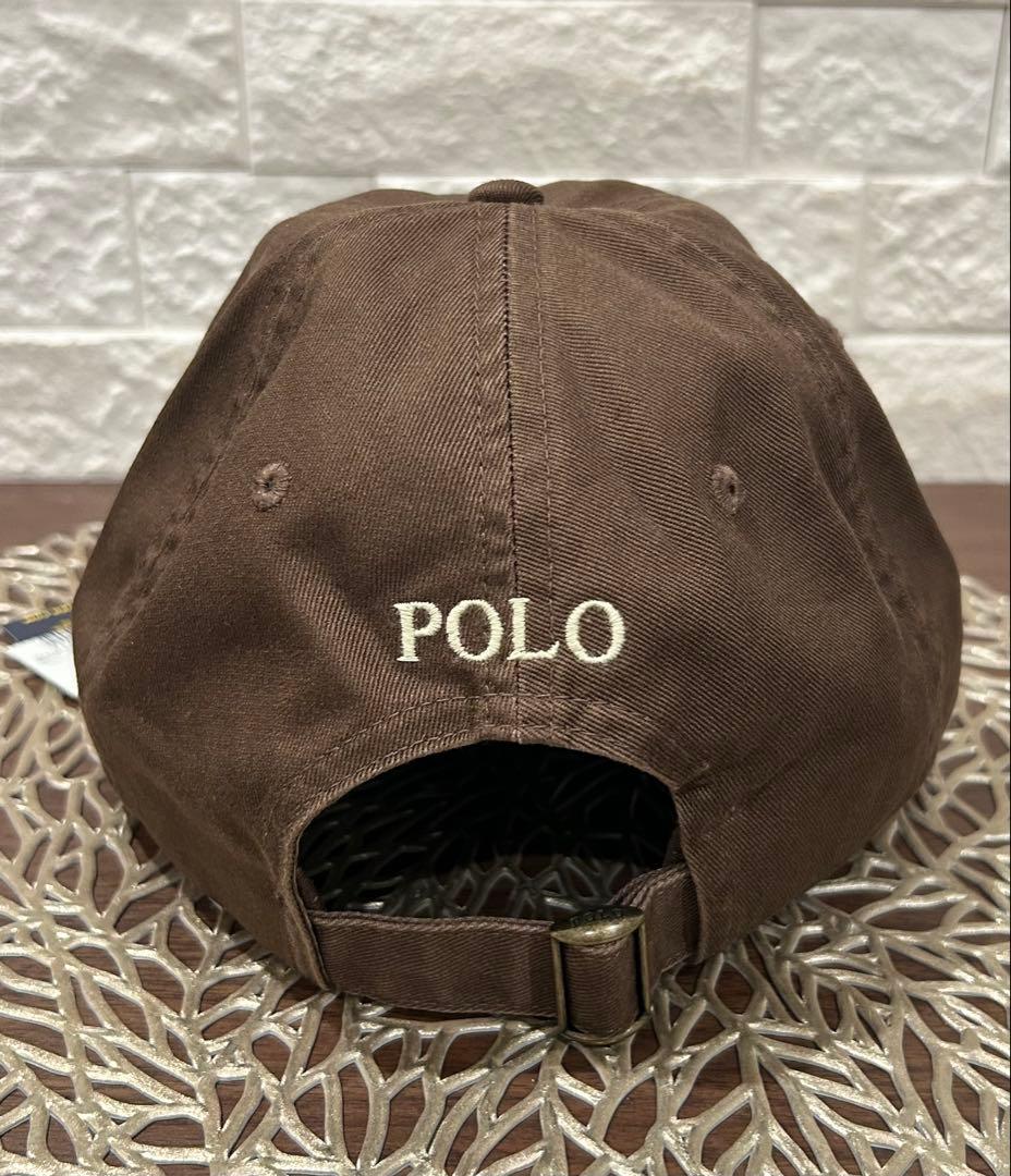 希少！《新品》ポロ ラルフ ローレン ブラウンキャップ　POLO RALPH