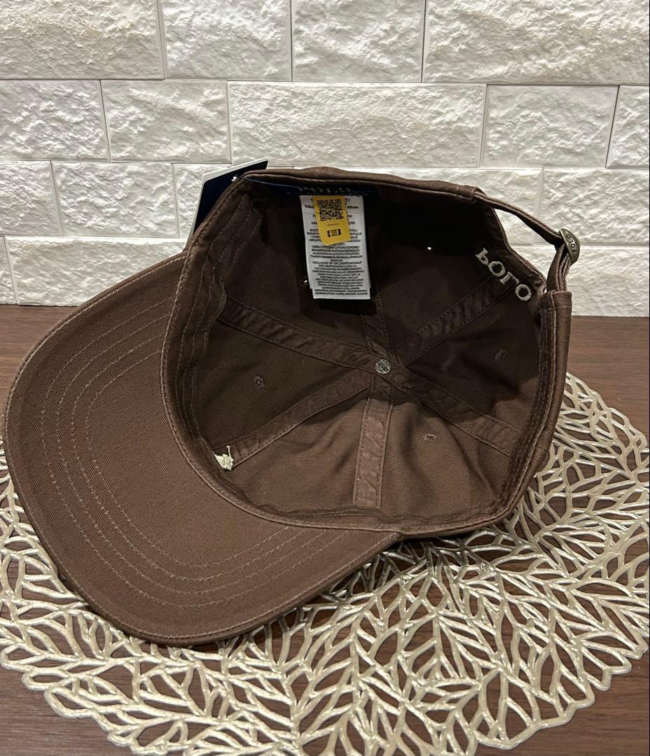 希少！《新品》ポロ ラルフ ローレン ブラウンキャップ　POLO RALPH