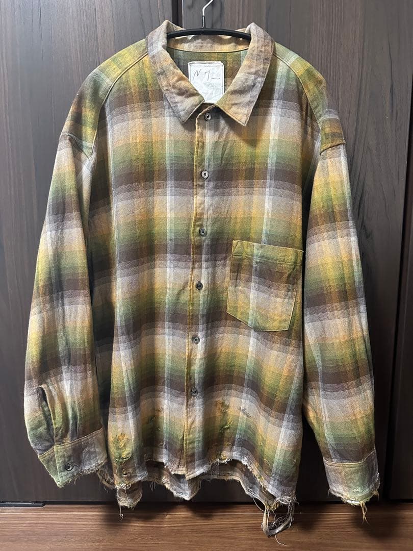 ANCELLM R/C CHECK CRASH LS SHIRT サイズ1