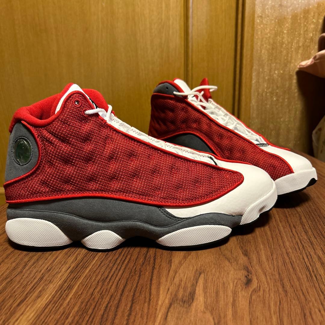 Jordan 13 スニーカー レッド/ホワイト/グレー