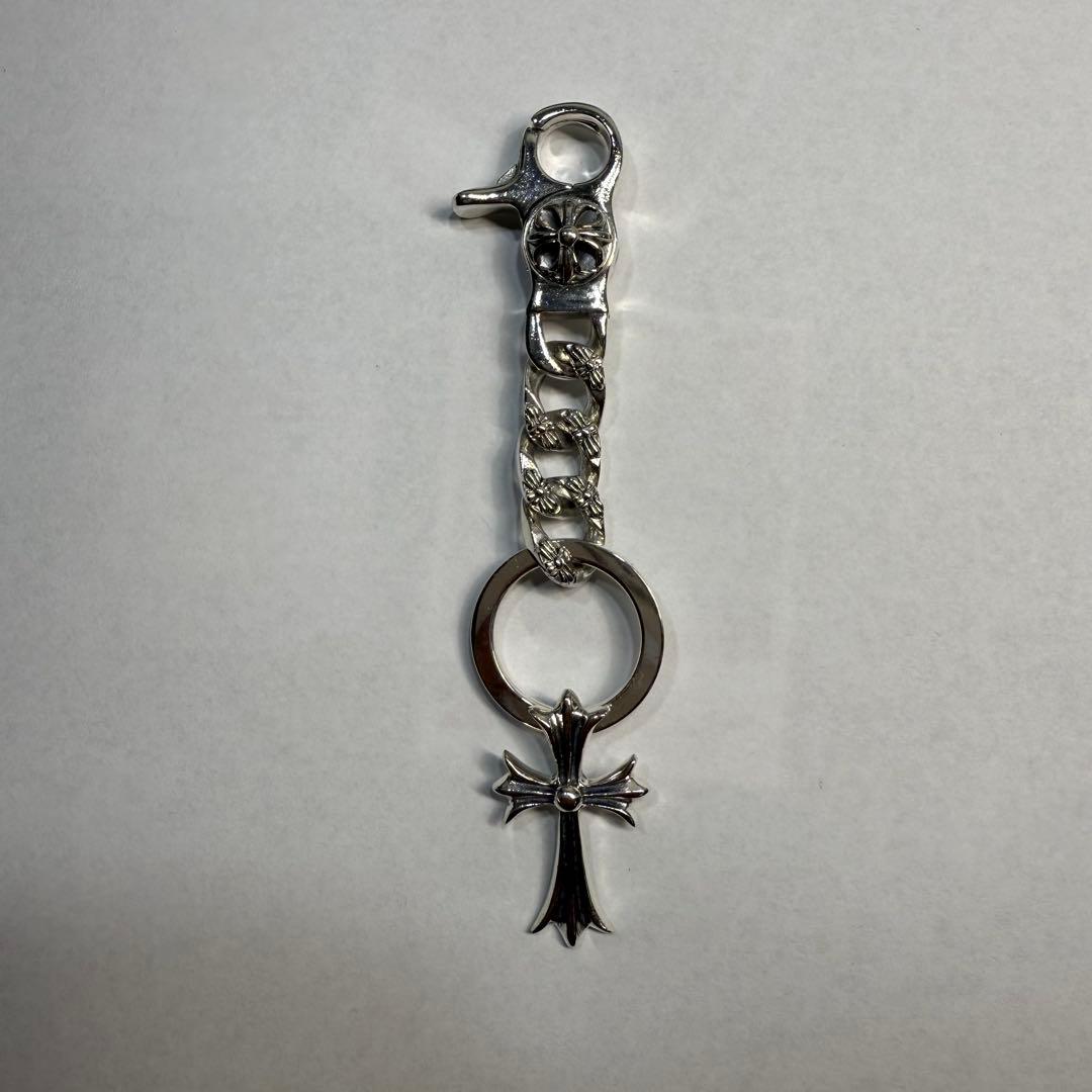 シルバー 925 クロス キーチェーン キーリング
