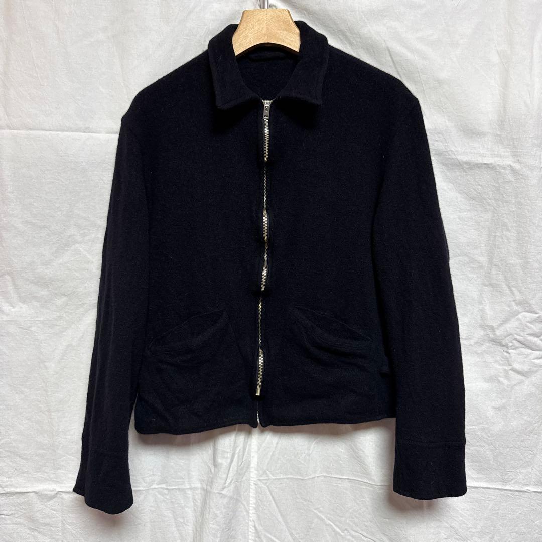 ジャケット・アウター COMOLI SHRINKED WOOL ZIP SHORT JACKET