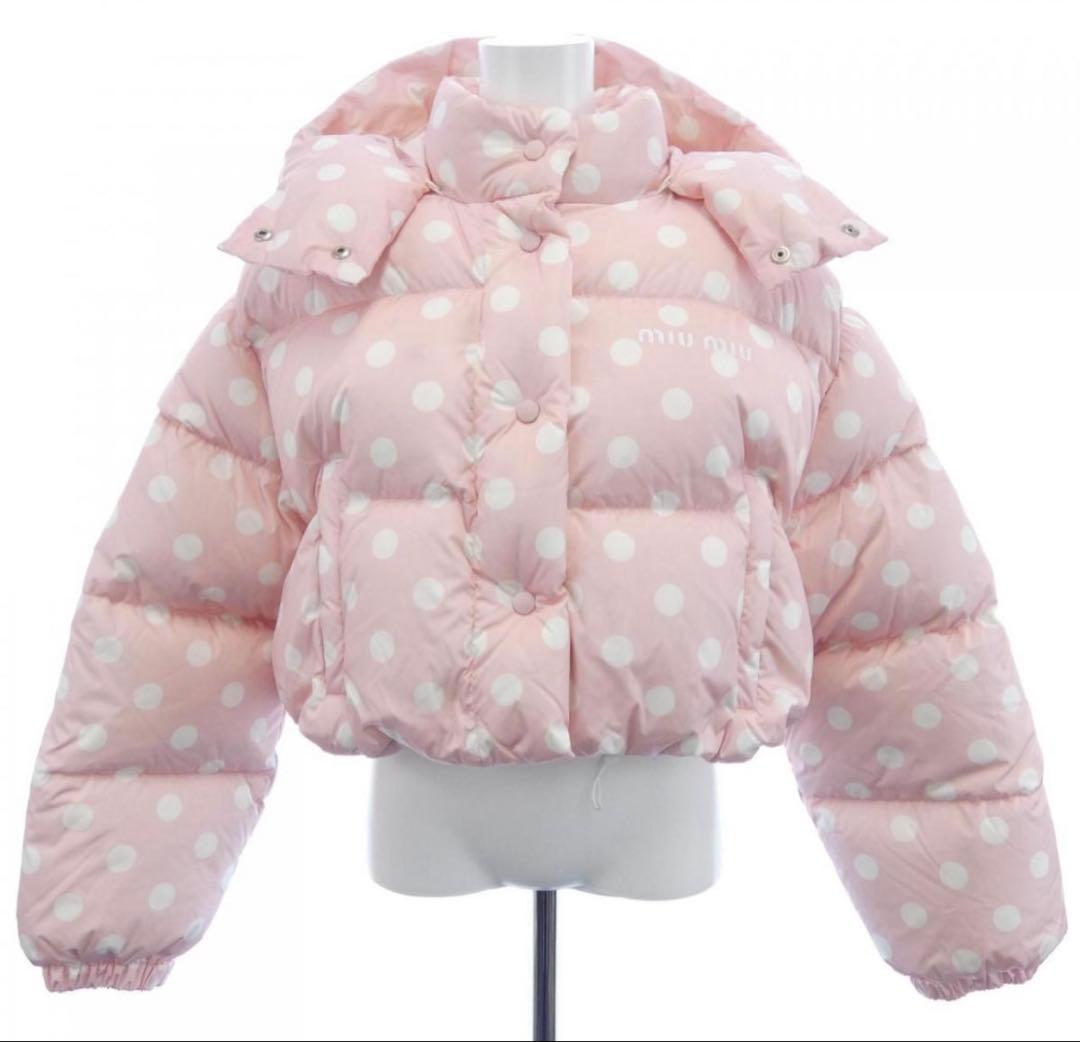 miu miu ミュウミュウピンクドットショートジャケット新品 未使用