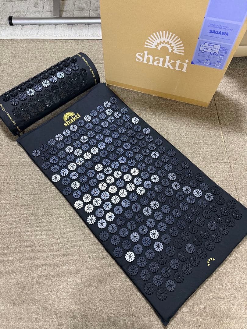 正規品Shakti マット&ピロー　ブラック　シャクティ レベル2