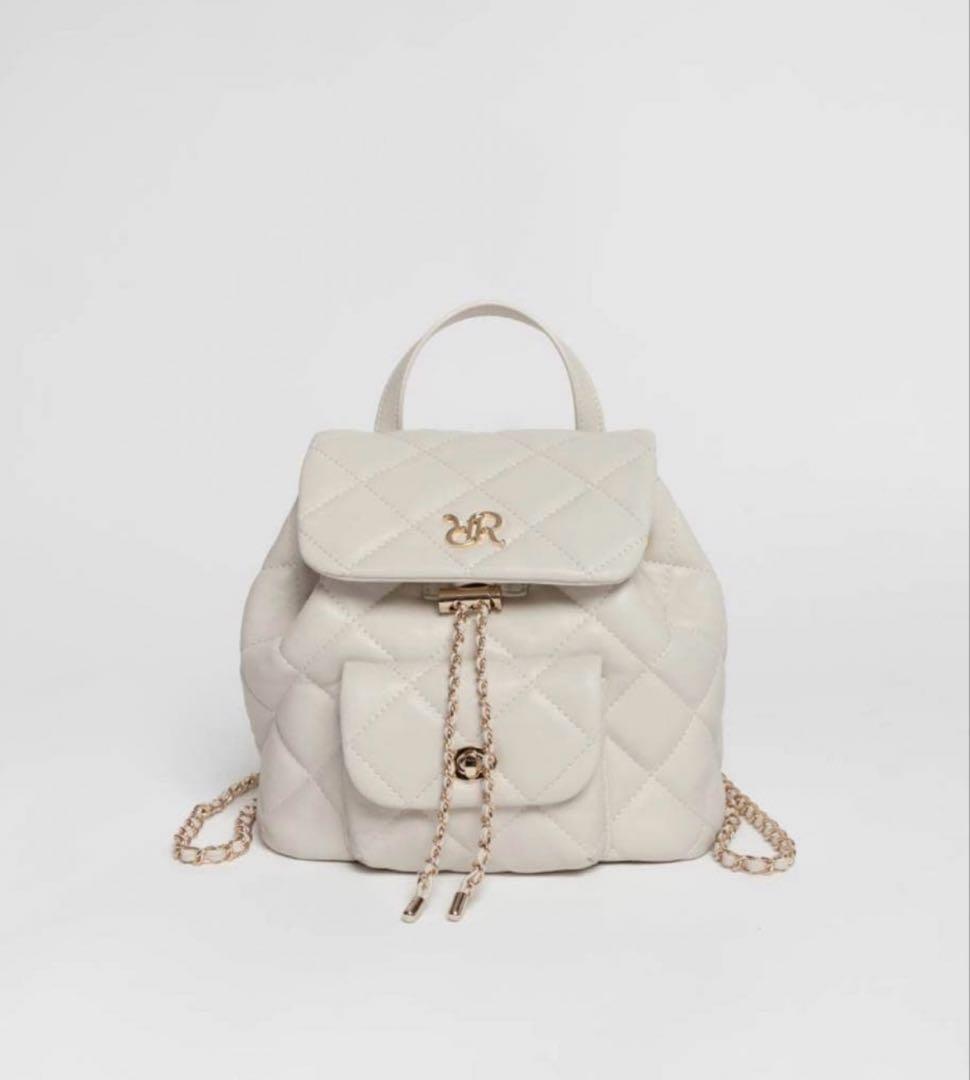 RANDA キルティングデザインリュックバッグ アイボリー ランダ RANDA ☆キルティングデザインリュックバッグ （IVORY