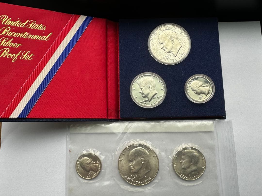 アメリカ独立200周年 銀貨セット 2セット6枚銀貨　アメリカ銀貨　本物