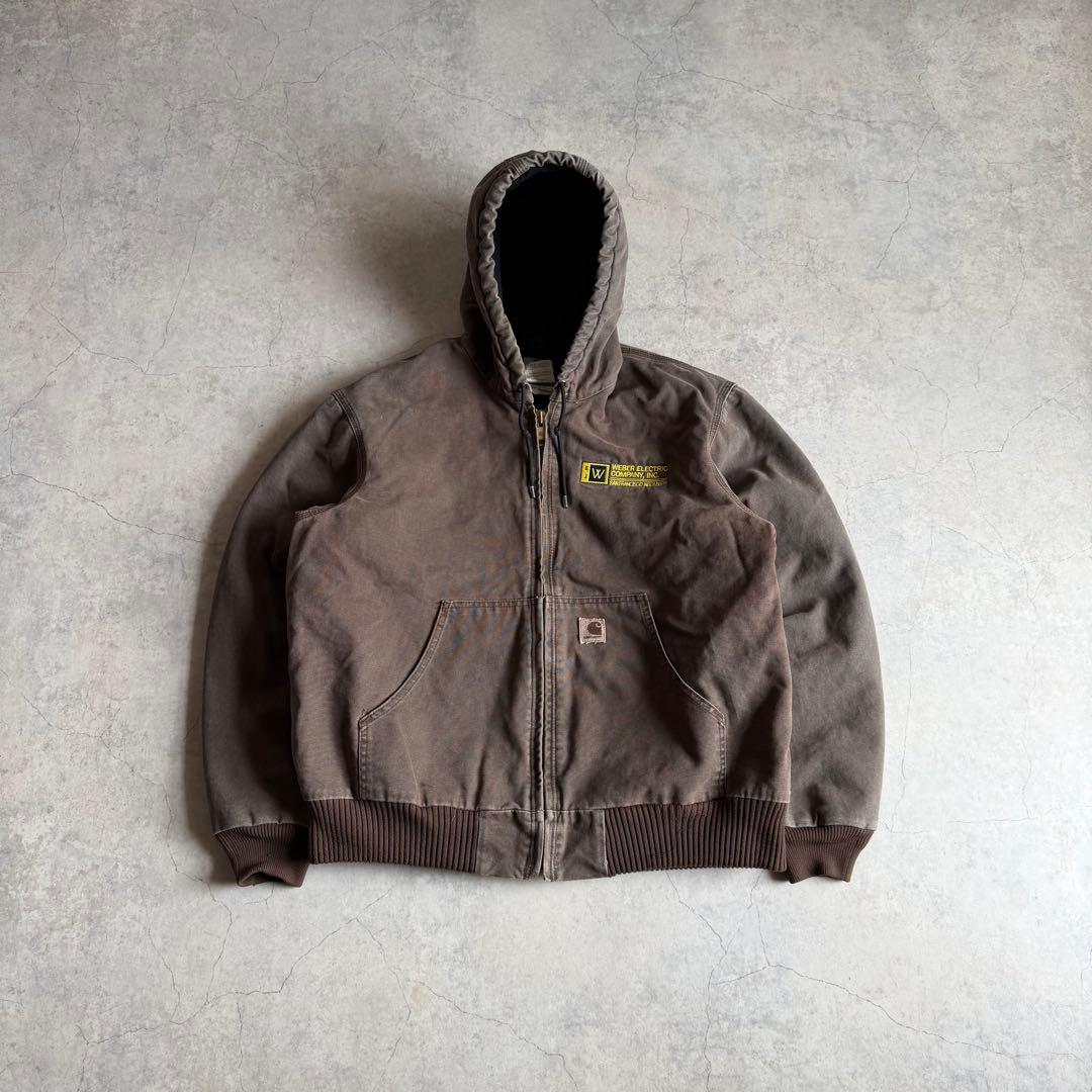 90-00s Carhartt ブラウンフェード アクティブジャケット古着 - メルカリ