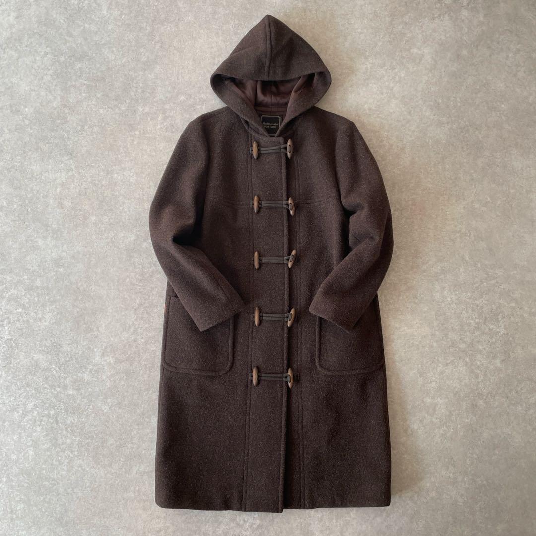 美品 マドモアゼルノンノン フード ダッフルコート ブラウン M