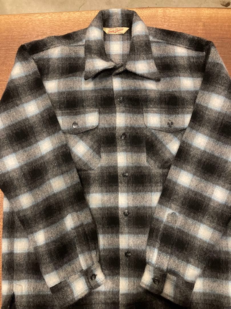 T*@様 超美品　トロフィークロージング ウールシャツ 17(XL)