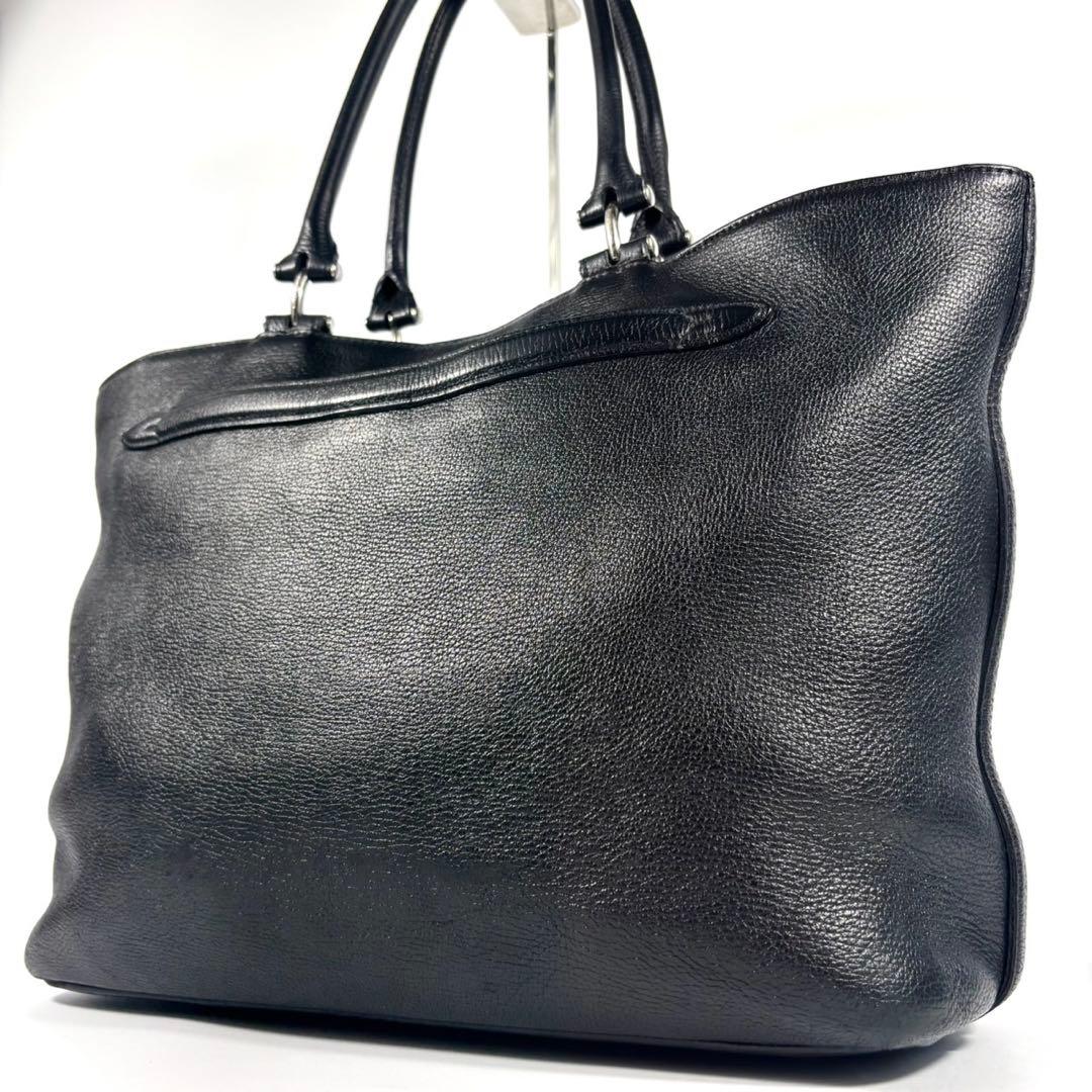 ✨希少 美品✨ペッレモルビダ トートバッグ デッキナイン A4可 レザー 黒