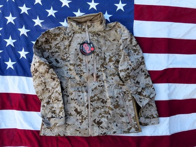 米軍実物　USMC　180S コンバットデザートジャケット L　マーパット　08 米軍 USMC コンバットジャケット MARPATデザート USED JJ338UN