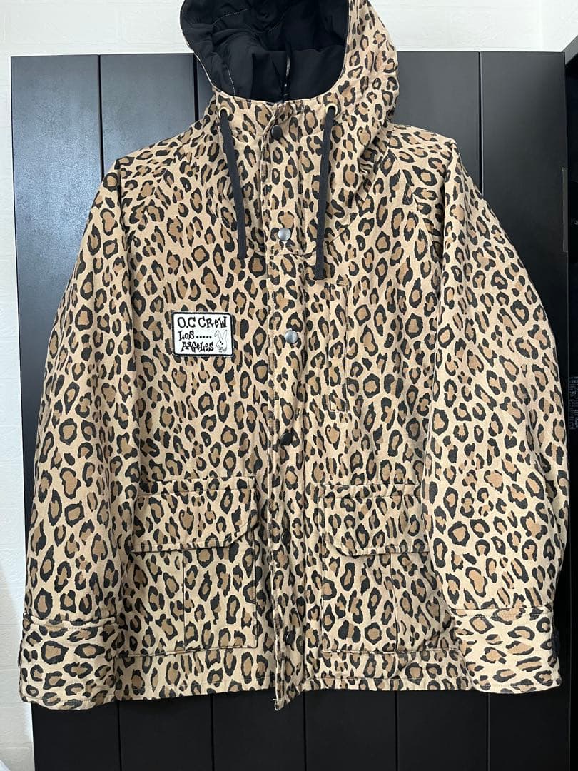 O.C. CREW オーシークルー レオパード ヒョウ柄 厚手マウンテンパーカー