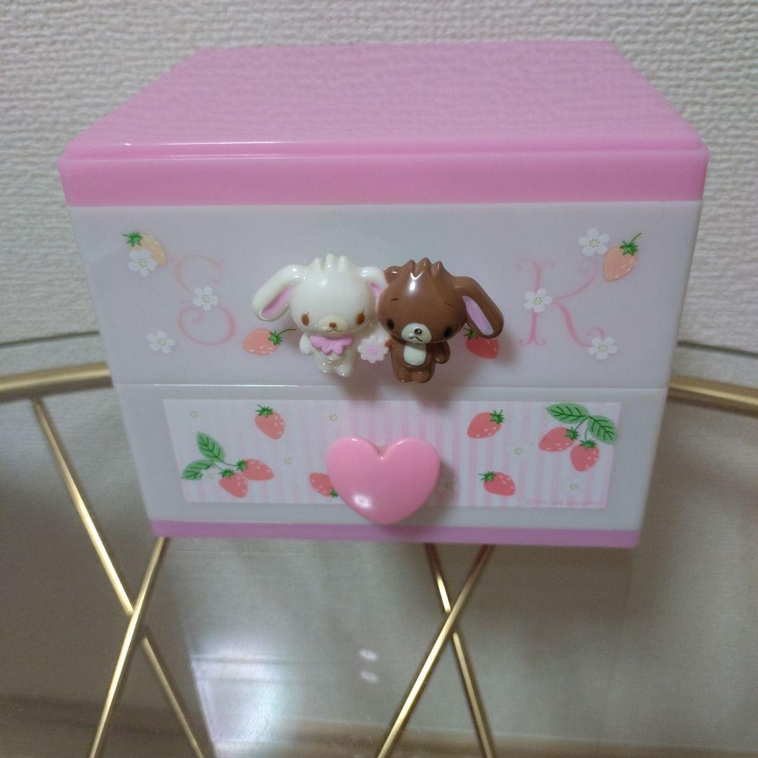 シュガーバニーズ　小物入れ　レア　サンリオ　小物入れ　ケース　引き出し　ピンク