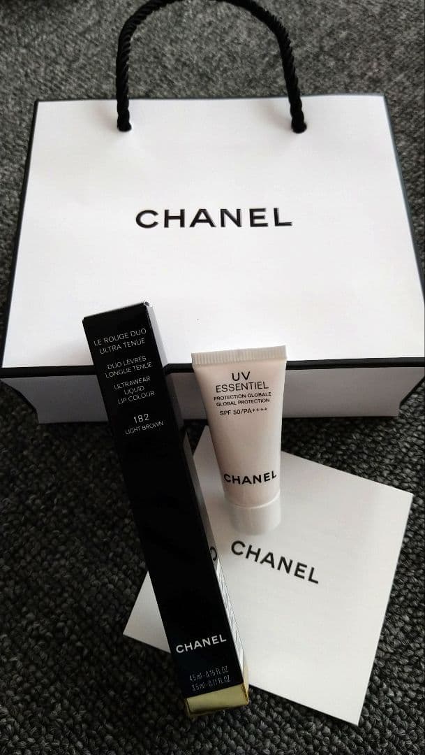 CHANEL リップ ルルージュデュオウルトラトゥニュ 182 サンプル付き ル ルージュ デュオ ウルトラ トゥニュ 2 In 1 リクィッド リップ