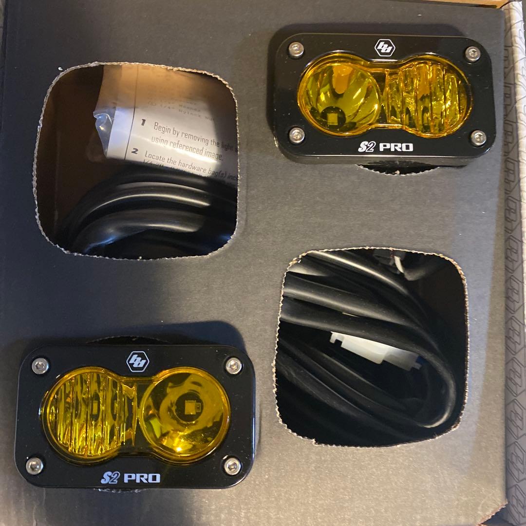バハデザイン S2 Pro,Pair Driving | Combo アンバー S2 Pro Black LED Auxiliary Light Pod Pair - Universal - Baja