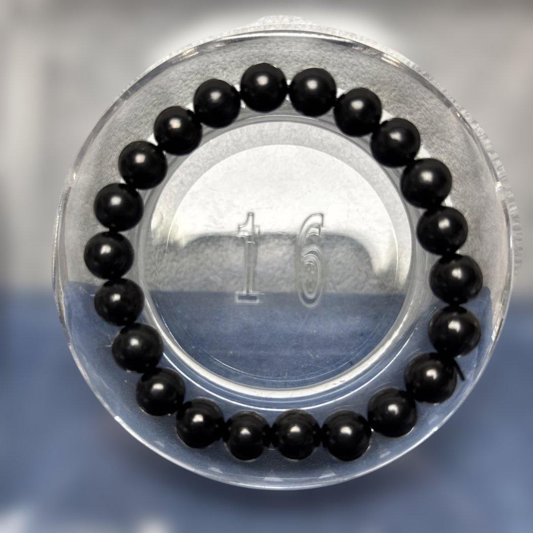 hatachuロシア産シュンガイト　8mm ブレスレット　8-164