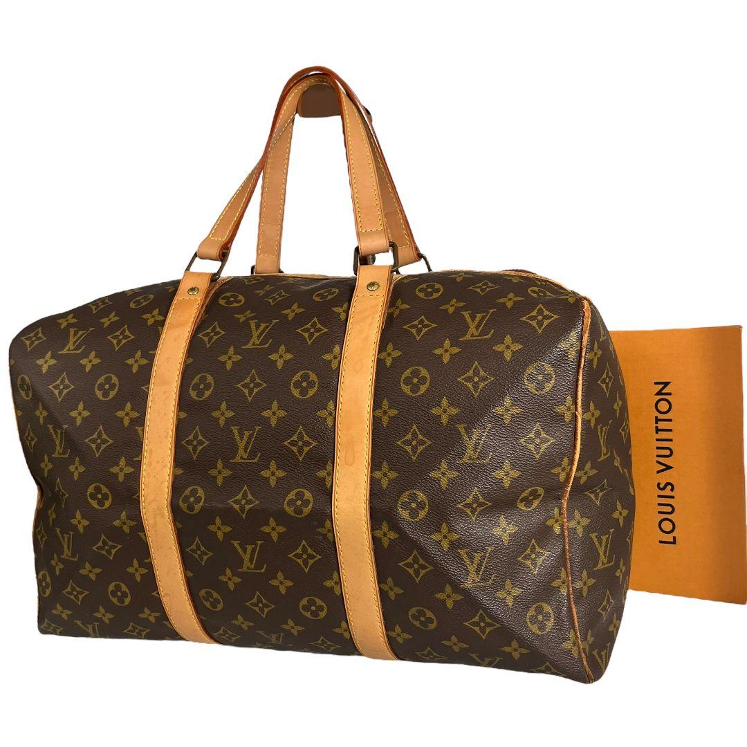 【鑑定済】ルイヴィトン　モノグラム　サックスープル45　ボストンバッグ　旅行用