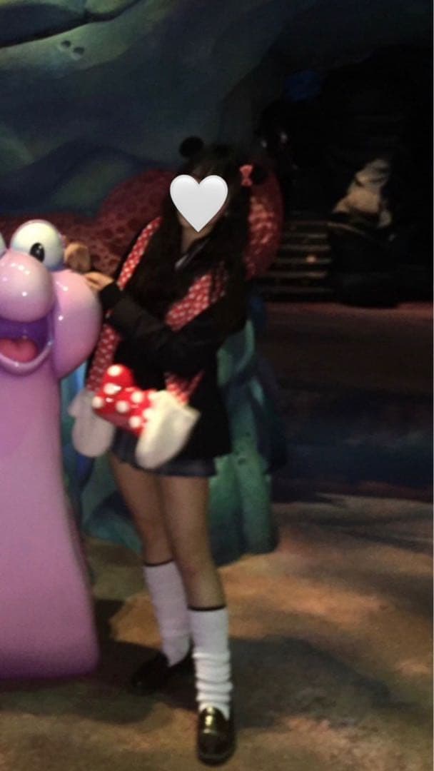 ミニーマウス風フード付きキャップ - メルカリ