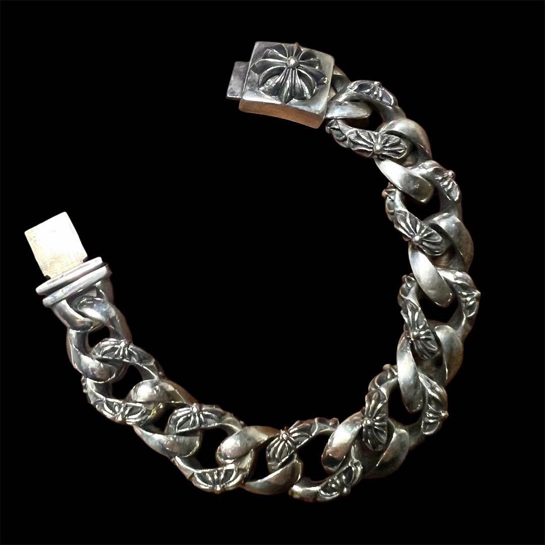 SAAD シルバー925 ヘビー チェーンブレスレット