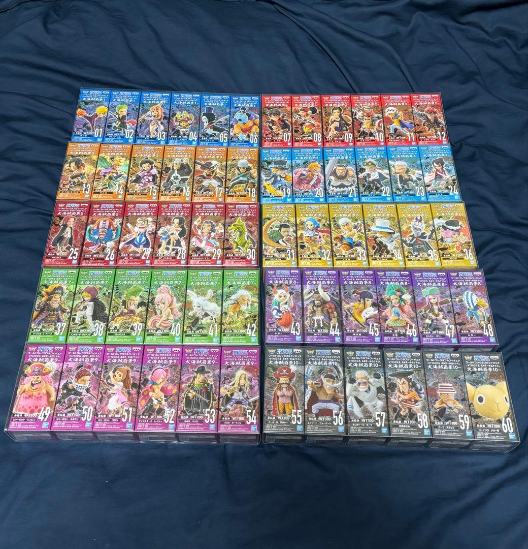 ワールドコレクタブル　ワンピース 大海賊百景1〜10　全60種　コンプ ONE PIECE】ワーコレ大海賊百景全60種をディスプレイしました