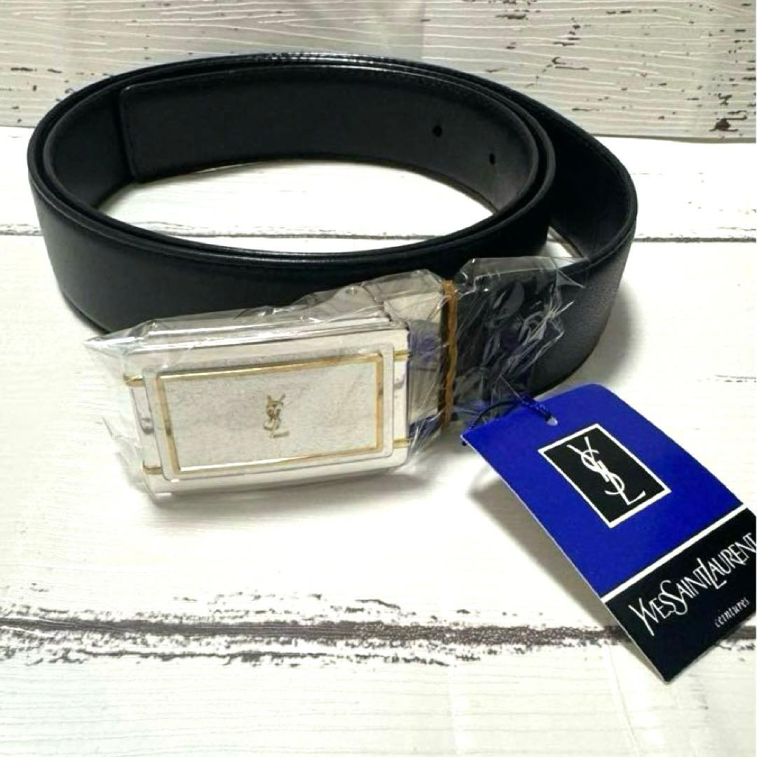 新品イヴ・サンローラン ベルト ブラック 黒 SAINT LAURENT