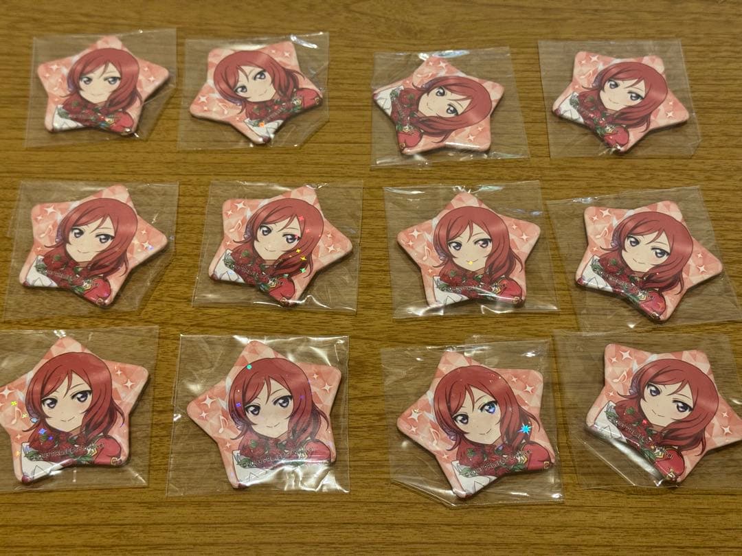 ラブライブTVアニメ放送10周年記念海外限定西木野真姫　星缶バッジ　12点セット 描き下ろし 西木野真姫 アクリルスタンド（大） パーティードレス