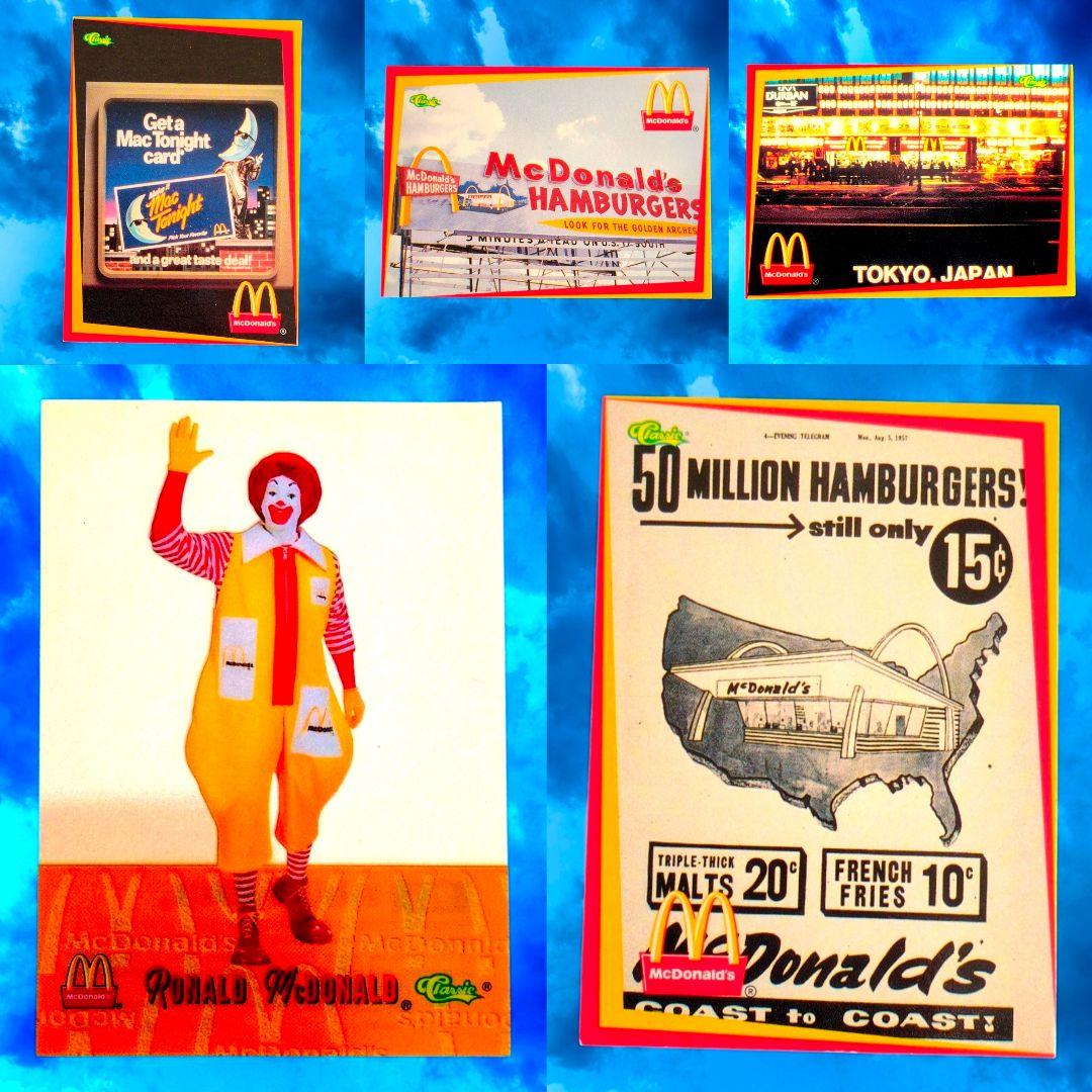 希少】マクドナルド ヴィンテージ トレーディングカード 5枚セット