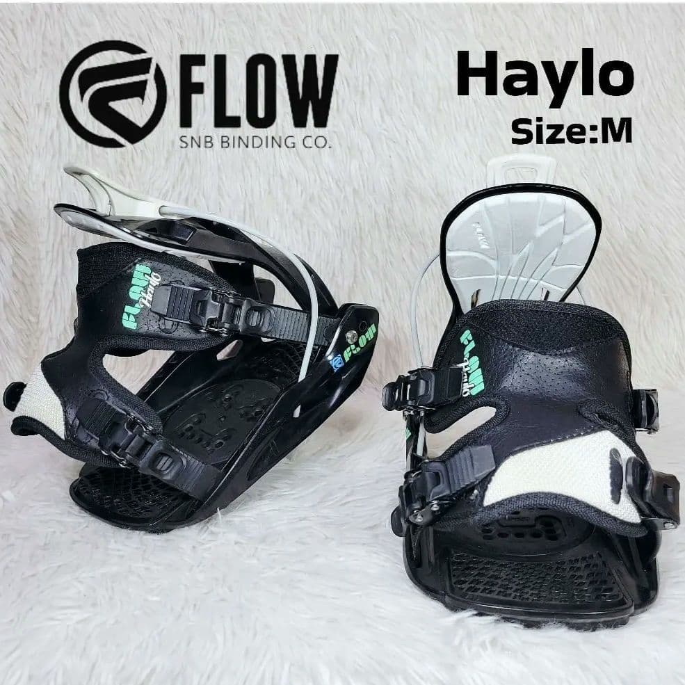 ✨FLOW/フロー　Haylo　軽量 ワンタッチ スノーボード ビンディング　M