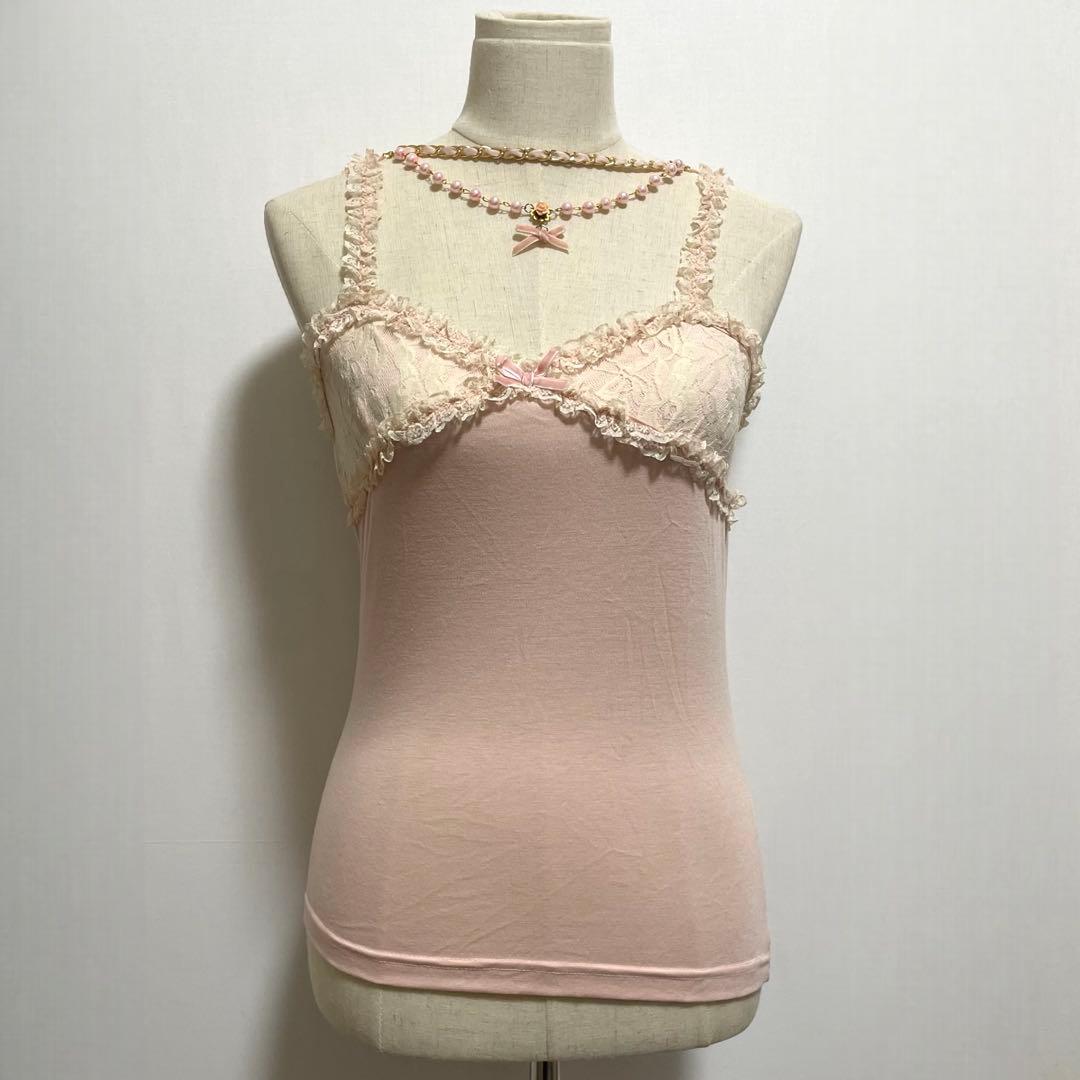 LIZ LISA リズリサ 装飾 キャミソール リボン レース LIZ LISA リズリサ 装飾 キャミソール リボン レース