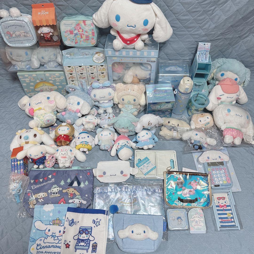 サンリオ❣️激レア　シナモロール　色々セット　レトロ　チェスト　ぬいぐるみ　ポーチ