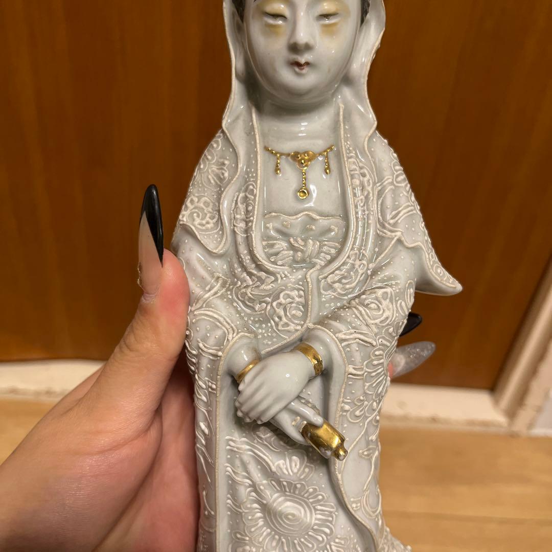 九谷焼 九谷 菊仙 観音菩薩 - メルカリ