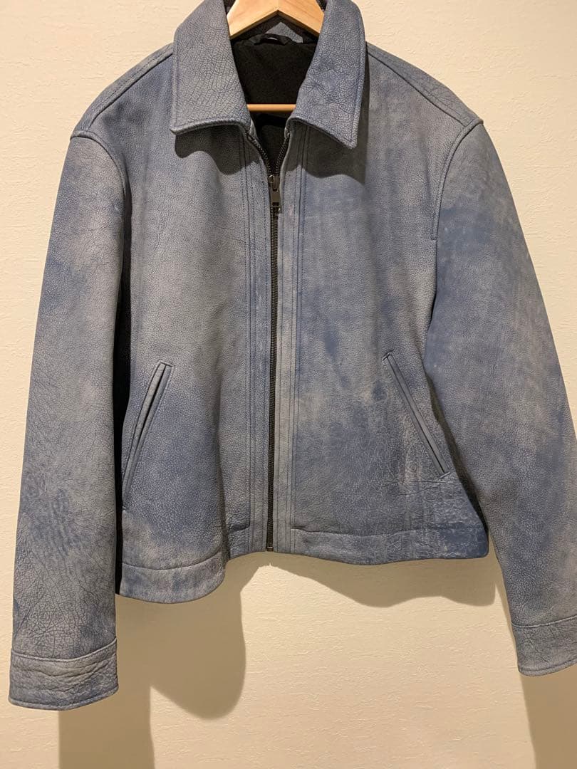 美品　ZARA 本革バッファローレザージャケット