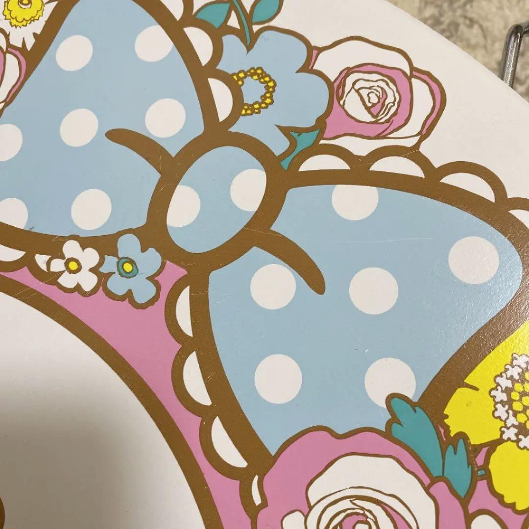 マイメロディ プレミアム フラワーデザイン折りたたみミニテーブル