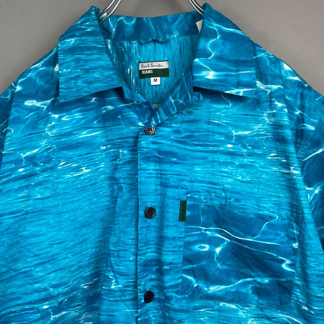 Paul Smith ポールスミス 半袖 開襟 シャツ 水中・水・ウォーター柄