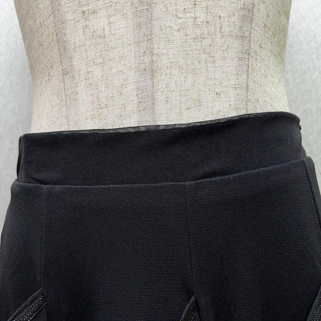 新品 社交ダンス スカート ブラック 縦フリル パーティ 発表会 デモ