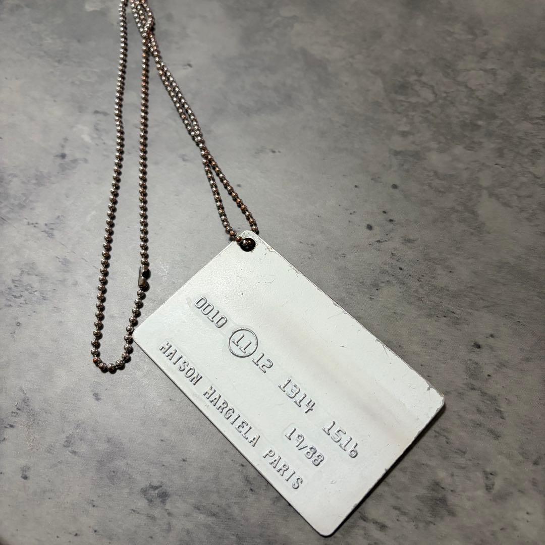 Maison Margiela クレジットカードネックレス silver925 メゾンマルジェラ maison margiela シルバーネックレス メンズ