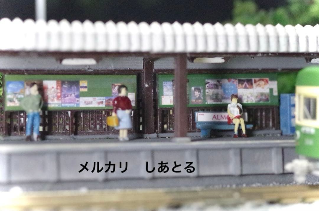 江ノ電 極楽寺駅 鉄道ジオラマ展示台 Nゲージ 鉄コレ 鉄道模型 bトレ