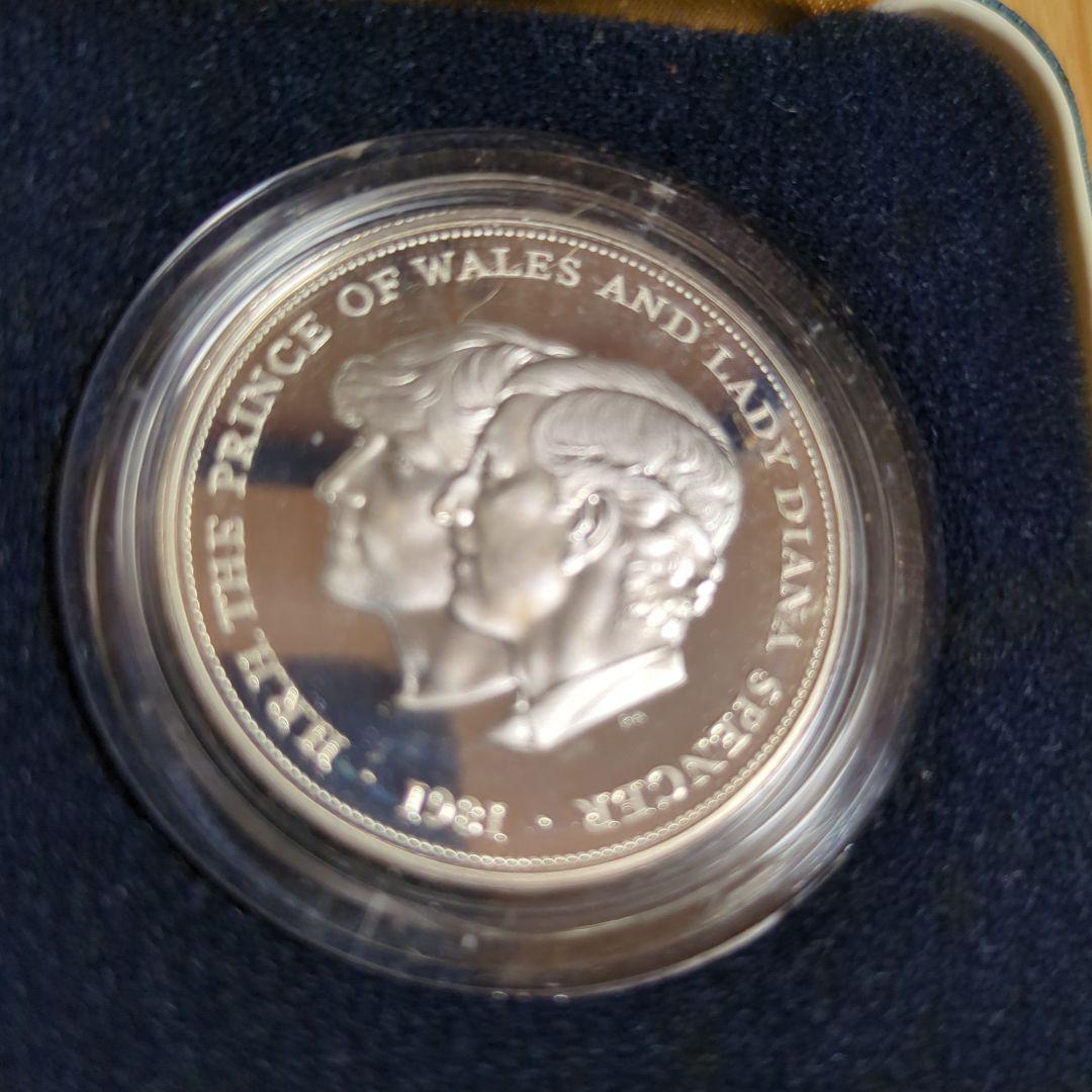 1981年 ウェールズの王子とダイアナ妃 記念硬貨 ロイヤルミントケース付き