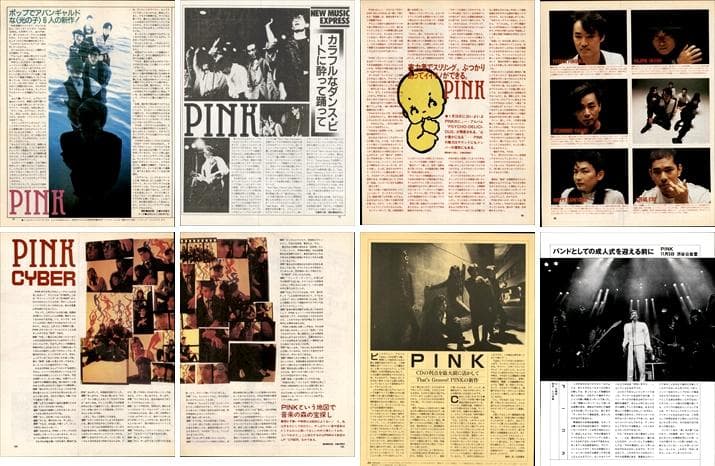 PINK 雑誌 切り抜き 74P ◇貴重！ほぼ欠けなし 福岡ユタカ ホッピー神山