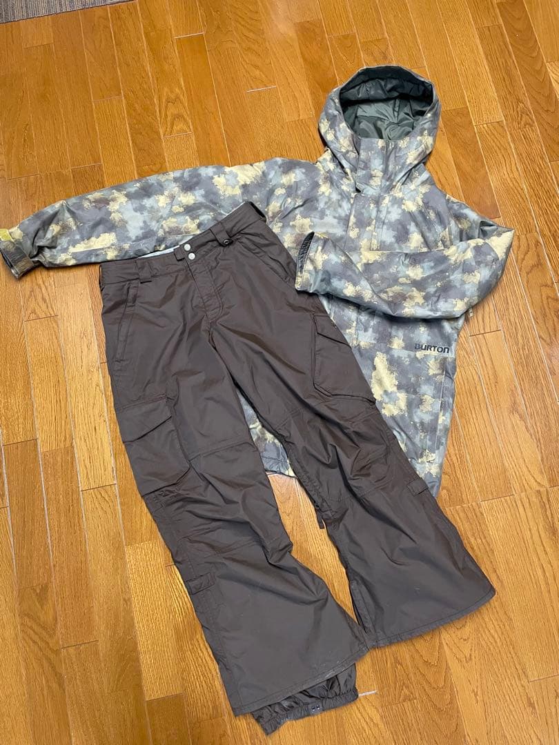 BURTON カモフラージュ スノーボードウェアセット
