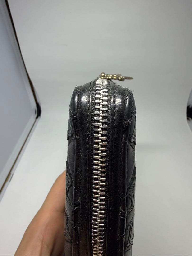 クロムハーツ CH長財布 キルティングブラックレザー インボイス原本